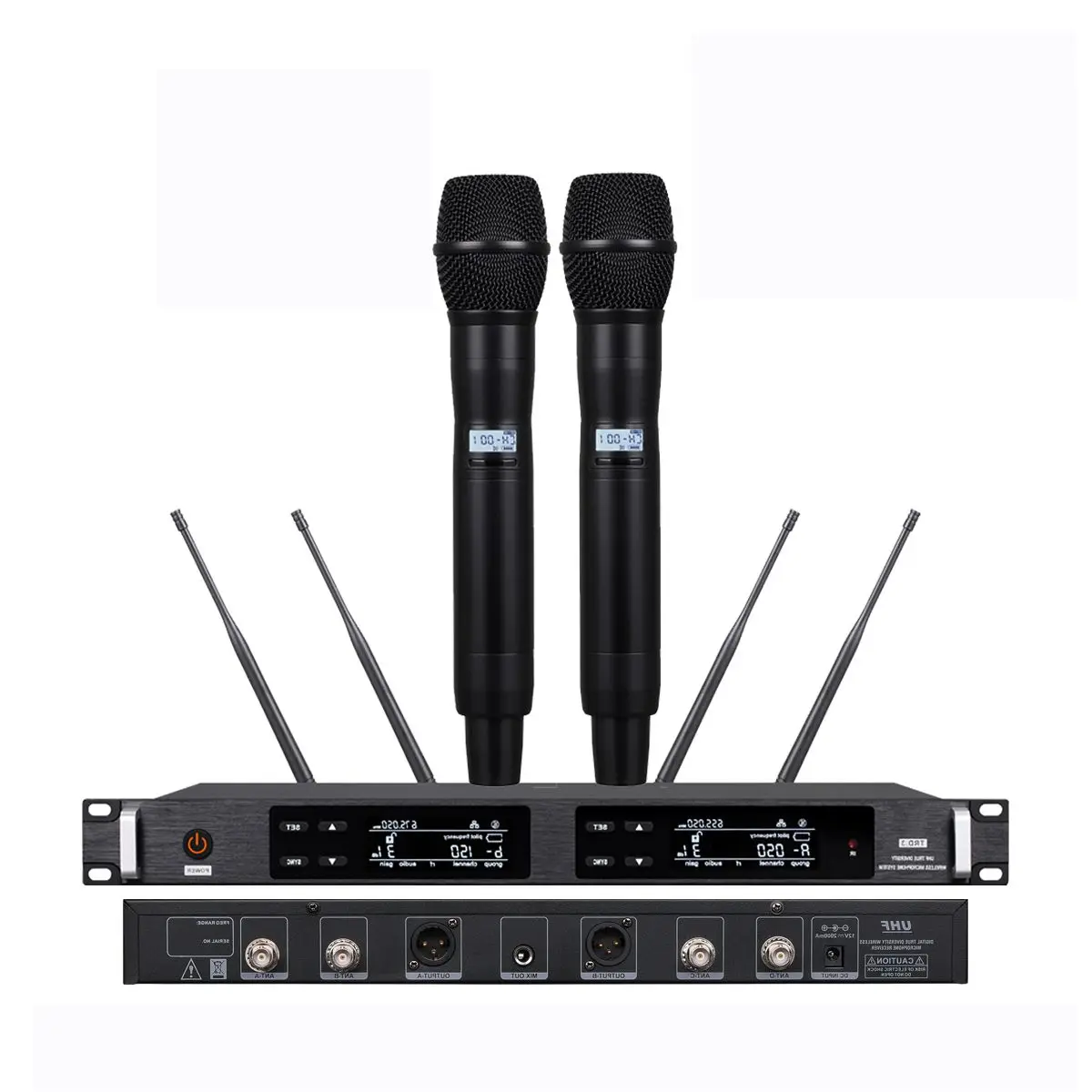 Axiet KSM9 2-Channel Sure ULXD4D Digital Wireless Microphone System KS9 Hypercardioid Dynamic Capsule Stage Karaoke