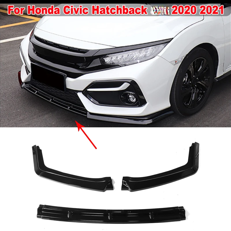 

3 шт., передний бампер для Honda Civic Hatchback 2020-2021