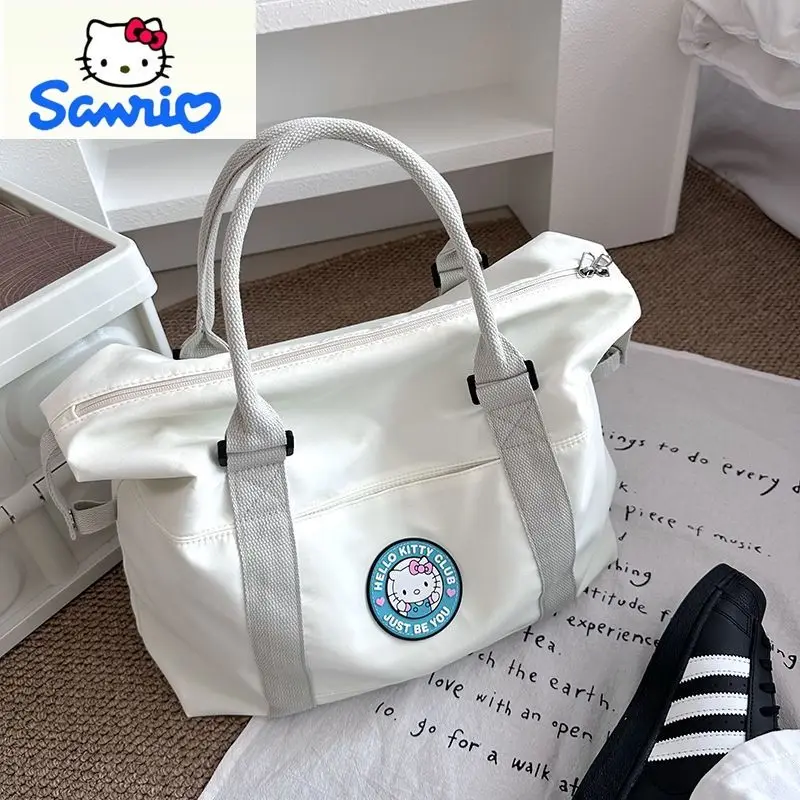

Sanrio Women's Fashion Large Capacity Leisure Handbag Outdoor Luggage Storage Cartoon Hello Kitty Travel Bag