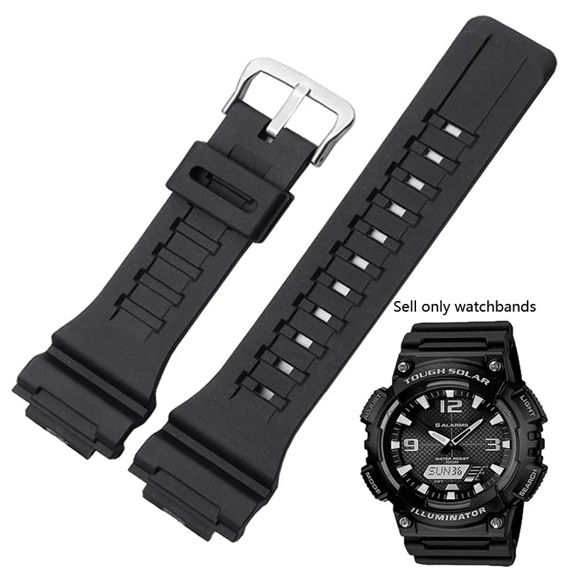 Cinturino in silicone per Casio AQ-S810w 800 W-735H TRT-110H AEQ-110w AE-1000W W-735H SGW-300H MRW-200H F-180WH cinturino per orologio