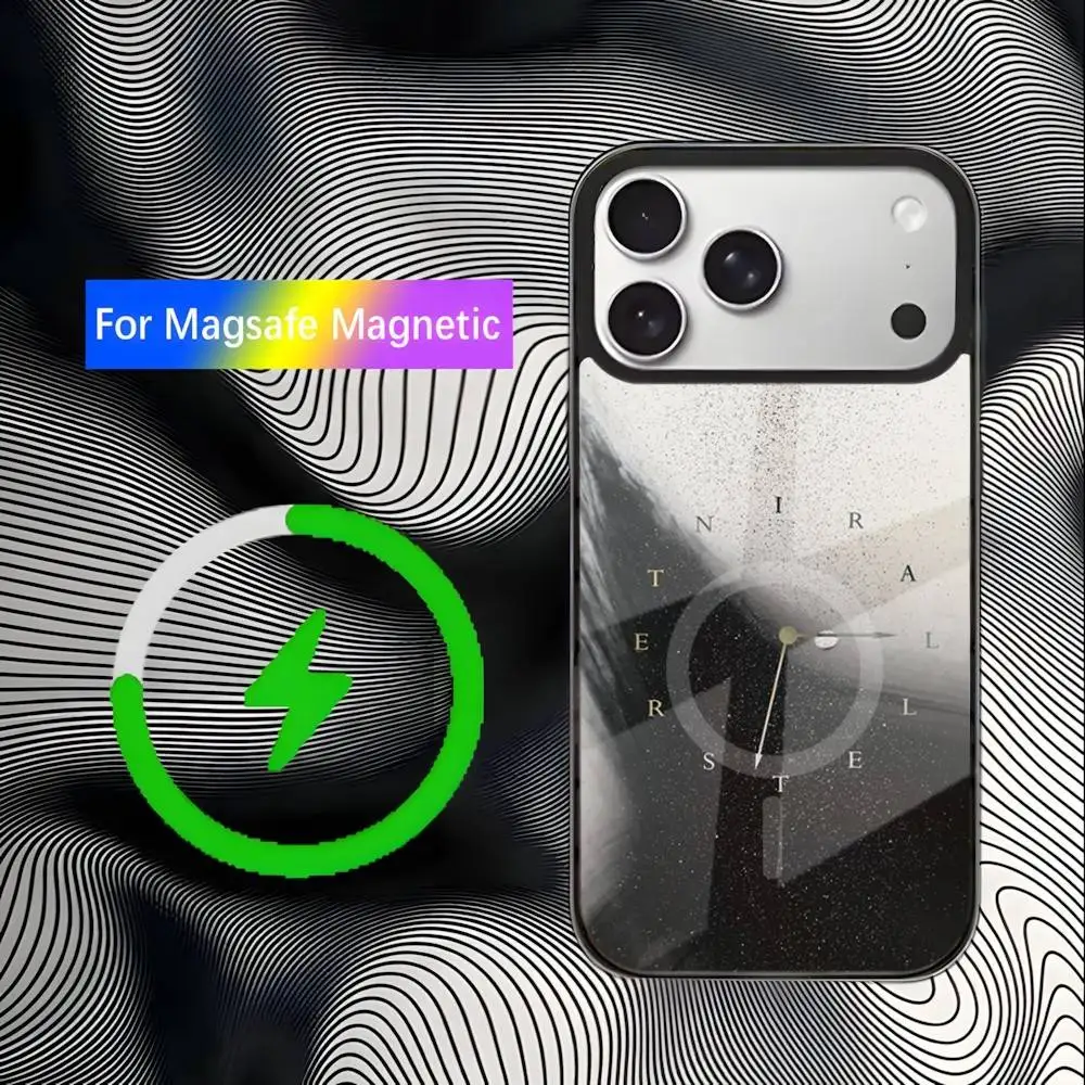 Custodia per telefono I-Interstellar Cooper per iPhone 17,16,15,14,13,12,11,Pro,Max,Plus,Mini,SE4,E Ricarica wireless magnetica Magsafe