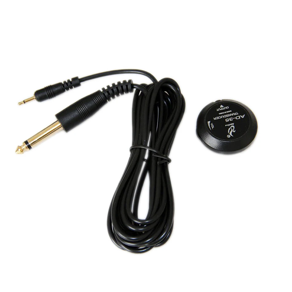 AD-35 Acoustic Guitar Pickup,Mini Piezo Contact Microphone Transducer with 3 Meters Cable for Guitar, Ukulele, Violin, Mandolin