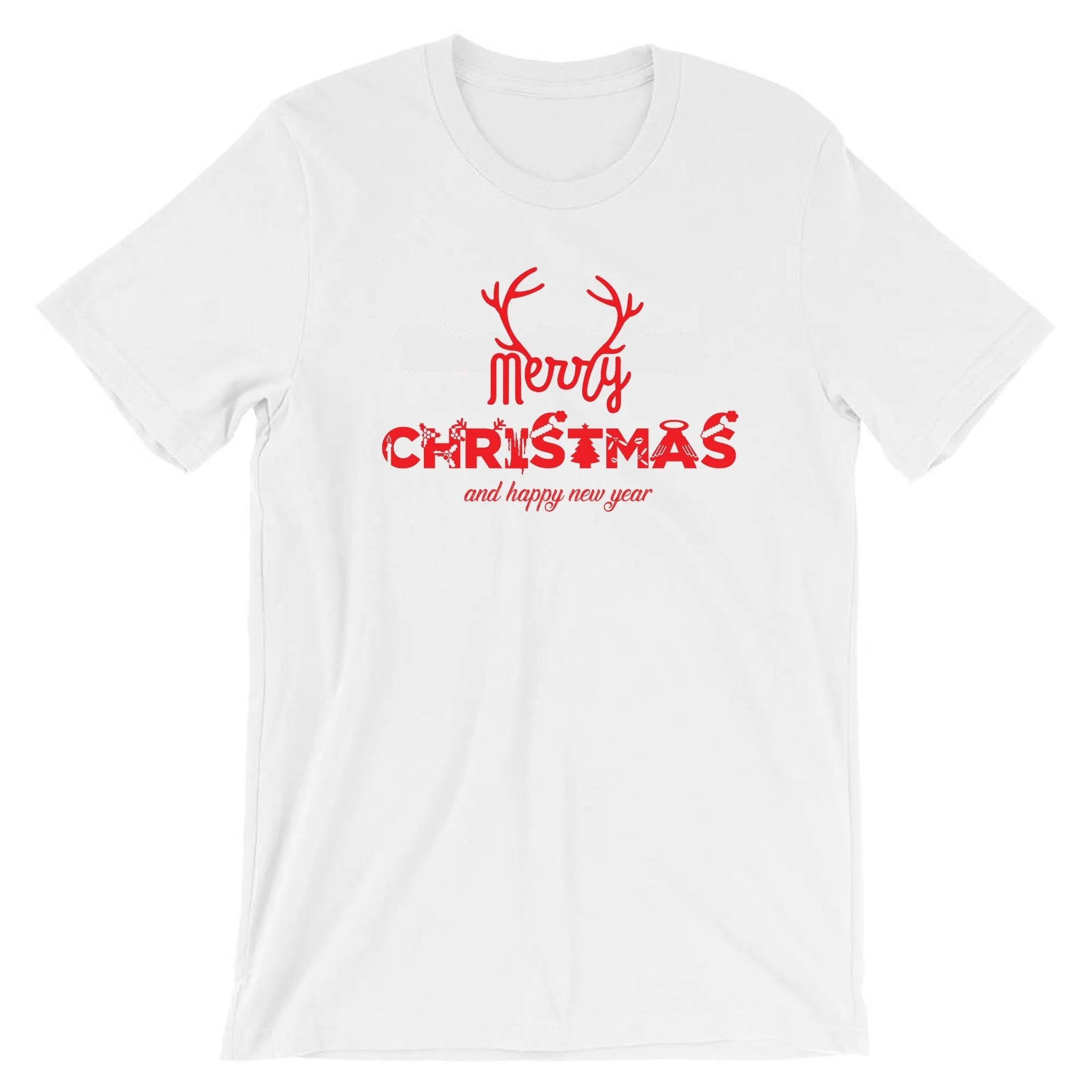 Merry christmas and happy new year T Shirt tee gift xmas present unisex top ladies mens womens trending