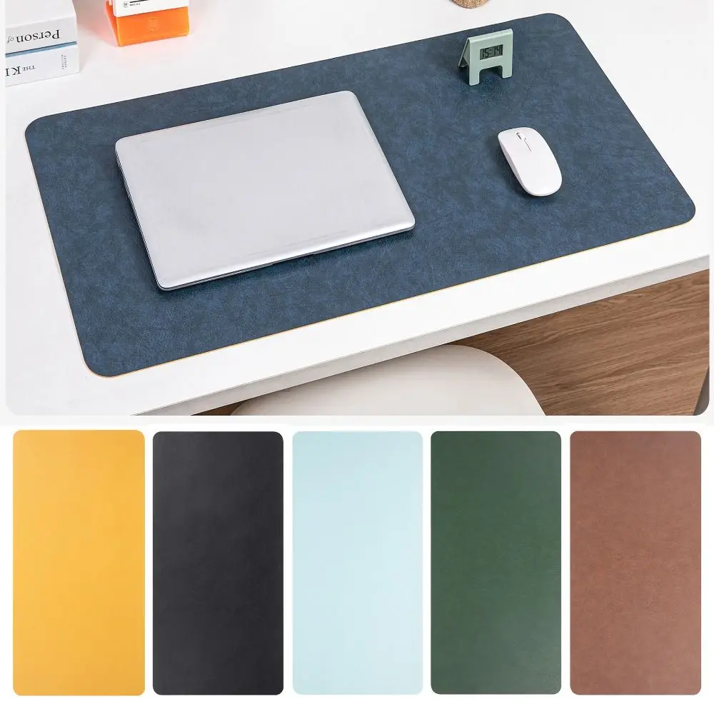 

Двусторонний коврик для мыши в стиле ретро, нескользящий водонепроницаемый коврик для клавиатуры, коврик для мыши из воловьей кожи с рисунком, коврик для письма, домашний офис