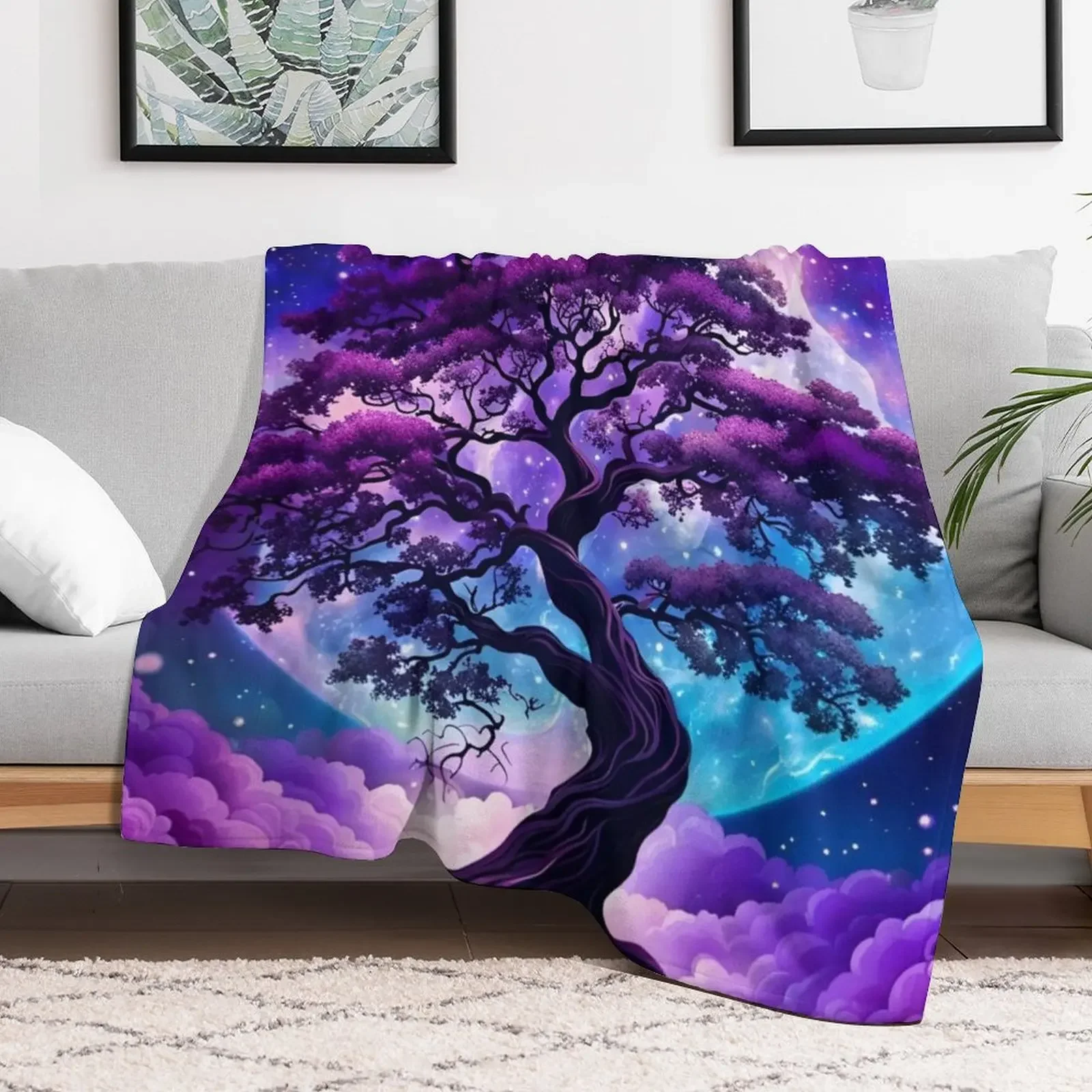 Tree of Life Throw Blanket Vintage Moving Blankets