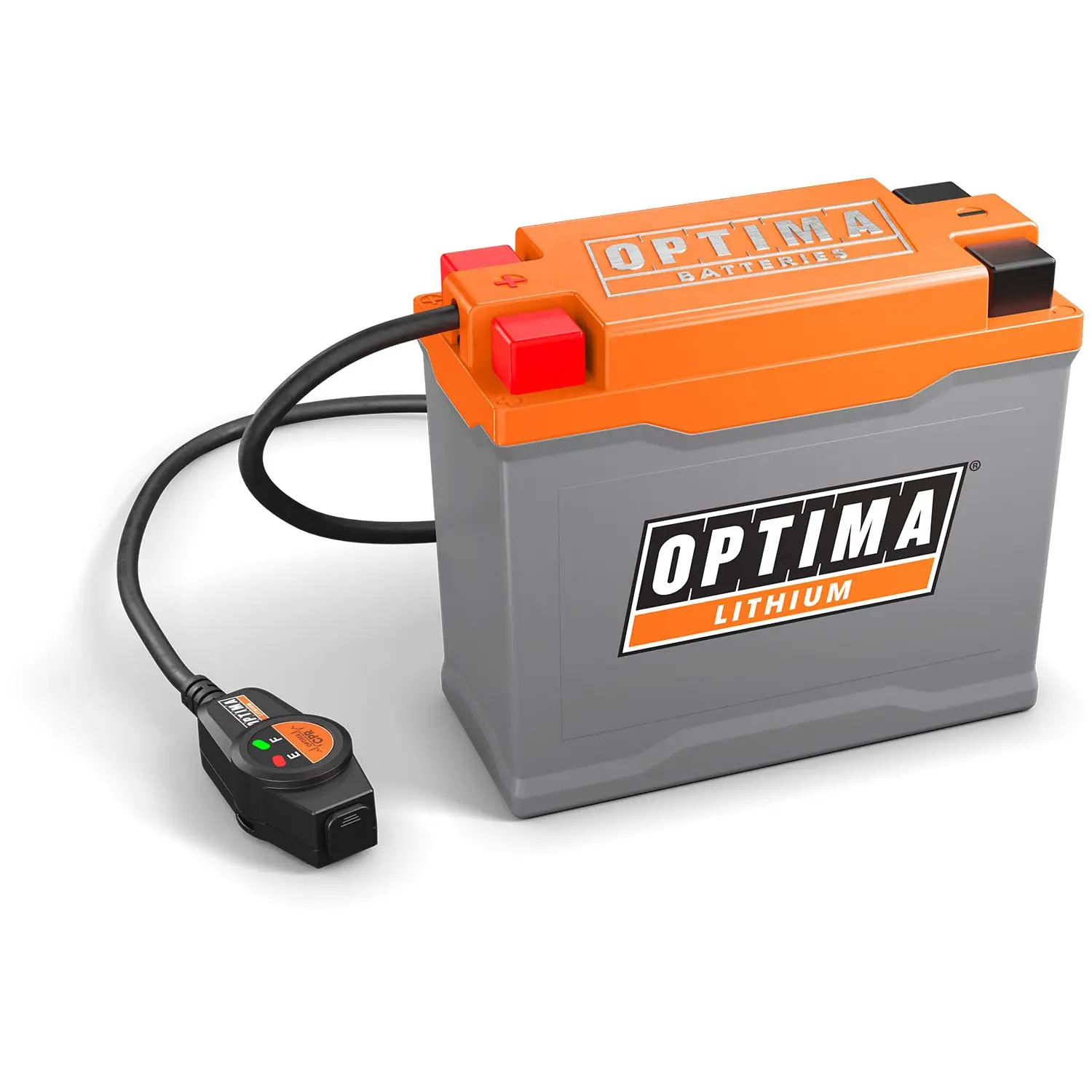 

QUAD14 ORANGETOP ® Литиевая батарея с функцией запуска двигателя, BMS и кабелем Powerlink - 420 А на пусковой ток, 7 Ач, на заказ