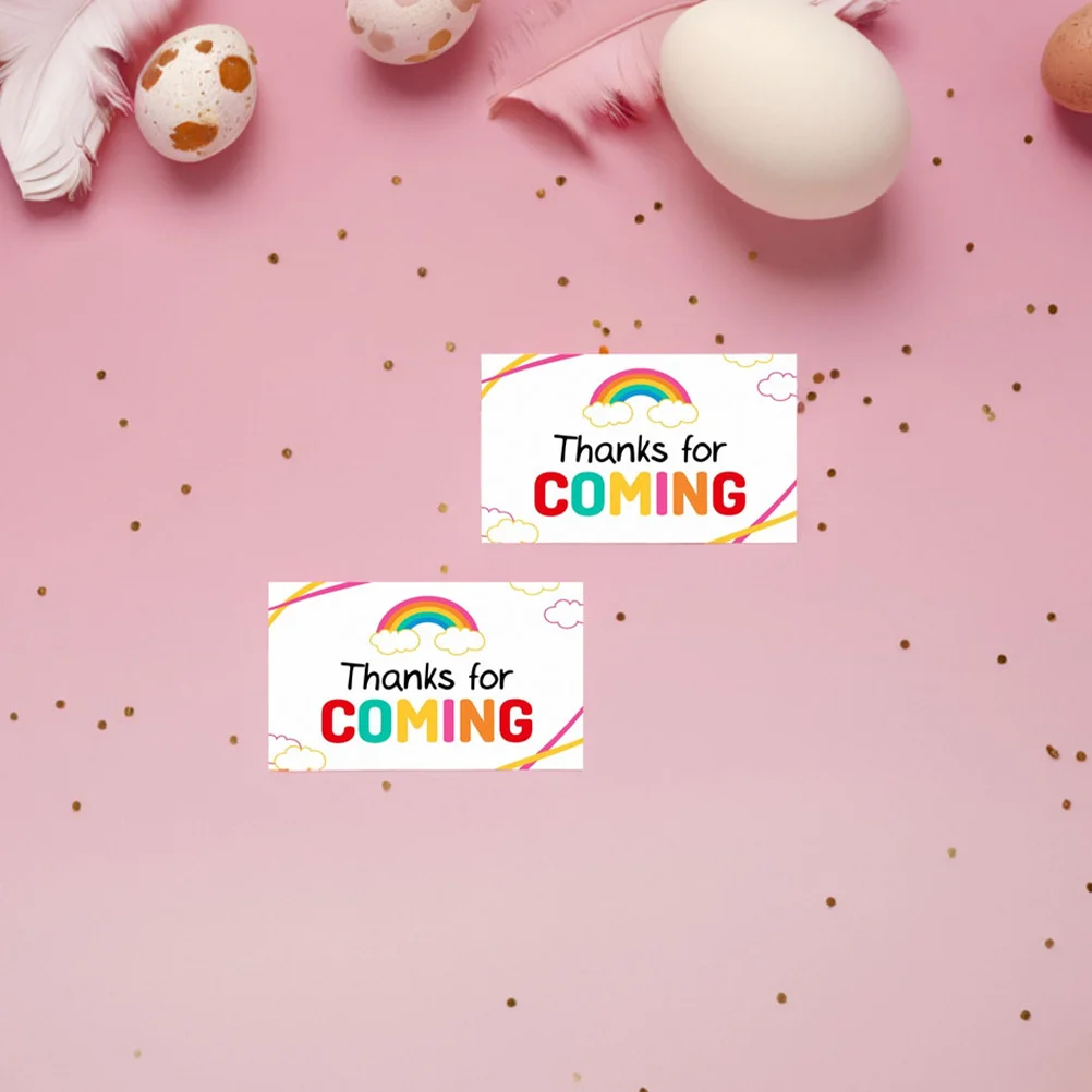 50개 감사 카드 우아한 소형 감사 메모 카드 감사 인사 웨딩 파티 생일