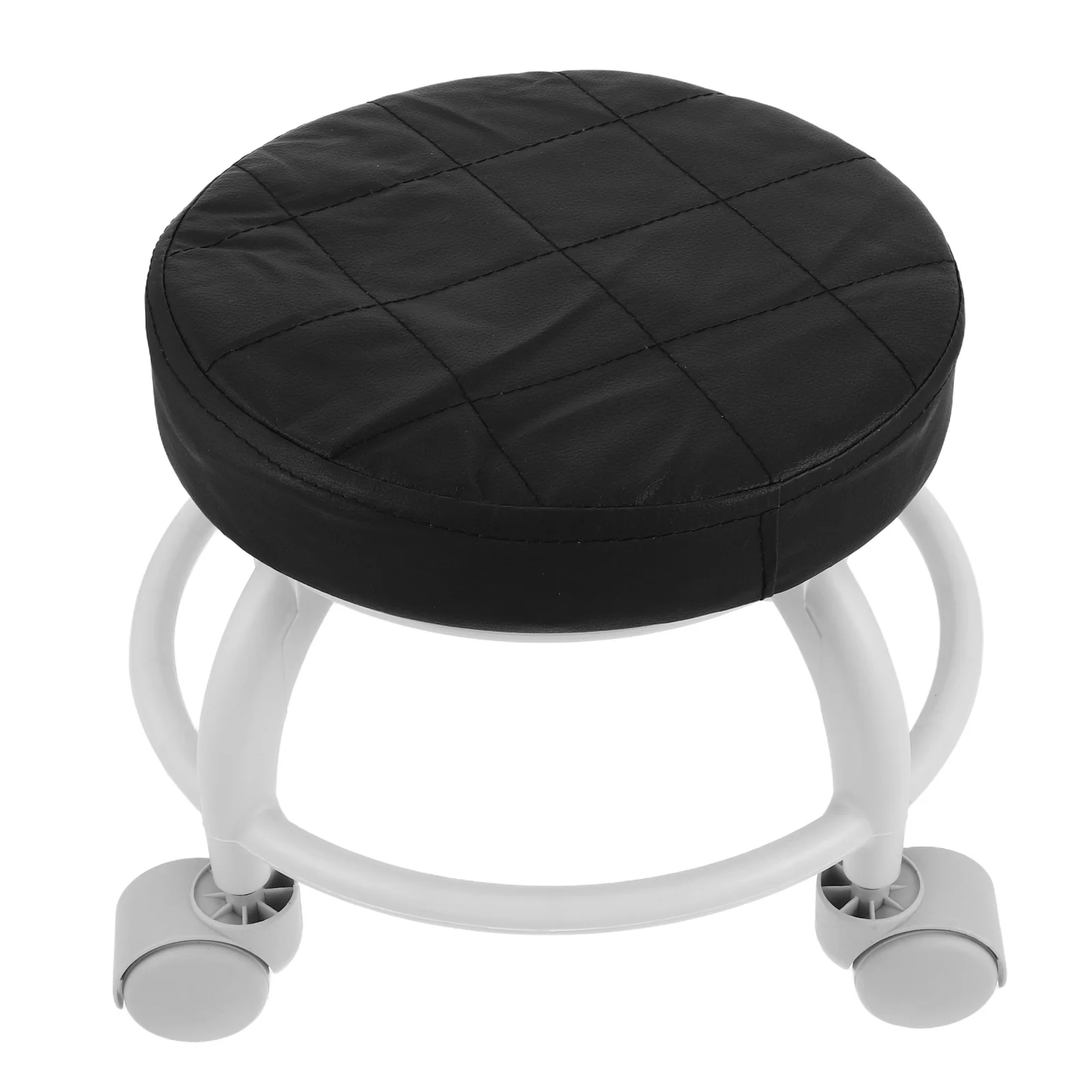 

Beauty Pedicure Stool With Wheels Round Rolling Salon Seat Comfortable Foot Rest For Spa Workshop Office Massage Relaxation