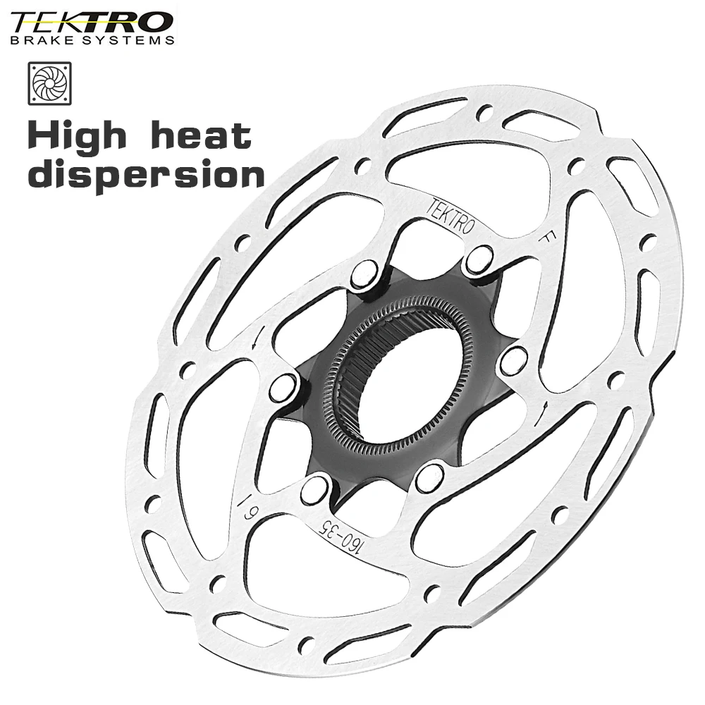 Tektro Center Lock Rotor Mountain Bike Centerlock Discs TR160-35 Road Bike Disc 140 160 180 203mm Bicycle Record MTB Parts