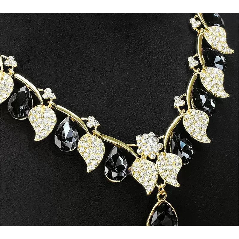 Vanlocy-Ensemble de présentoir en métal personnalisé, porte-bracelet, porte-collier, bague, boucle d'oreille, bijoux, fenêtre, noir, OEM, nouveau