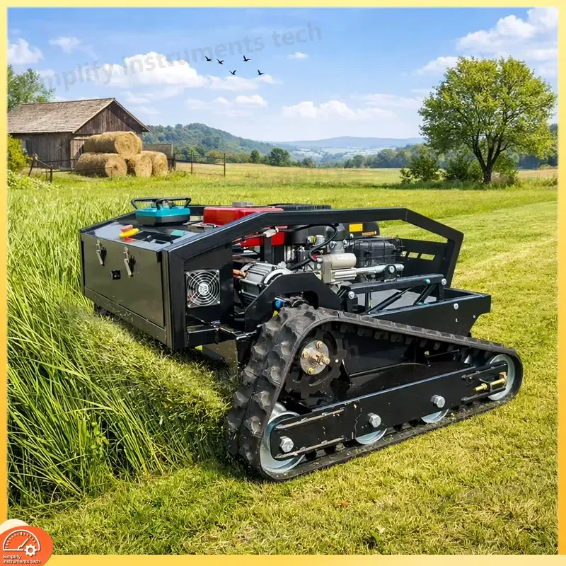 Professional Cordless 4 Stroke Lawn Mower Industrial Remote Control Grass Cutter Heavy Duty Garden Trimmer for Dense