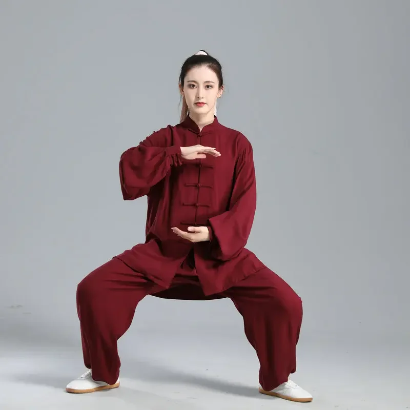 الصينية تاي تشي موحدة القطن الووشو الكونغ فو ملابس الاطفال الكبار فنون الدفاع عن النفس الجناح تشون دعوى Taichi الأداء تانغ دعوى Taiji #3