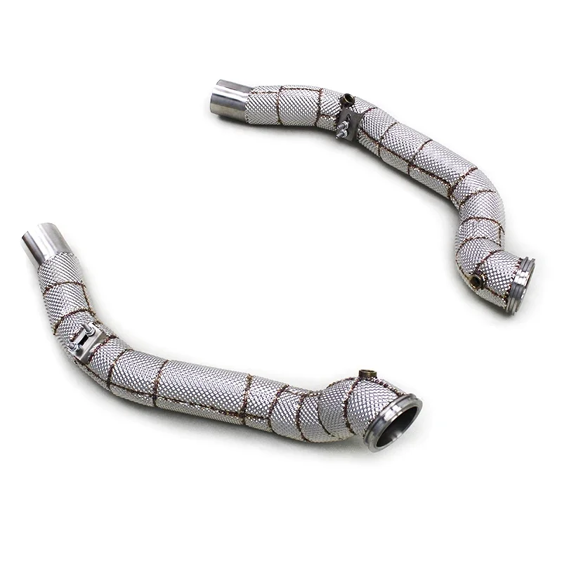 

Auto Heat Shield Straight Downpipe For Maserati Levante 3.0 2016-2022 Stainless Steel Exhaust Pipe Free Flow Race Sound Downpipe