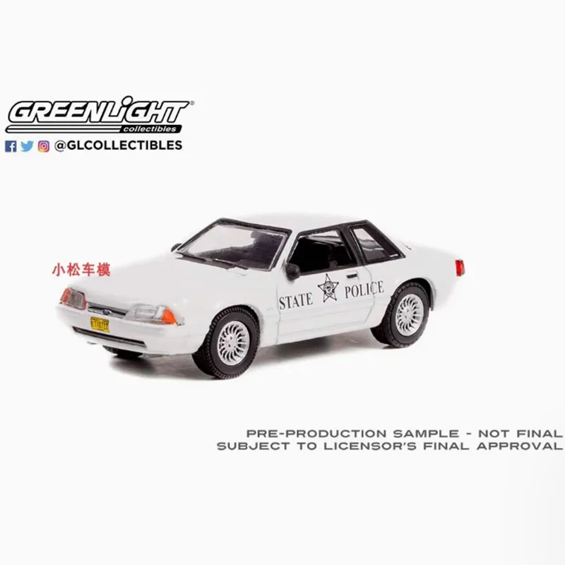 

GreenLight 1:64 Scale 1993 Ford Mustang SSP Police Alloy Car Model Classics Adult Souvenir Gift Hobby & Toys