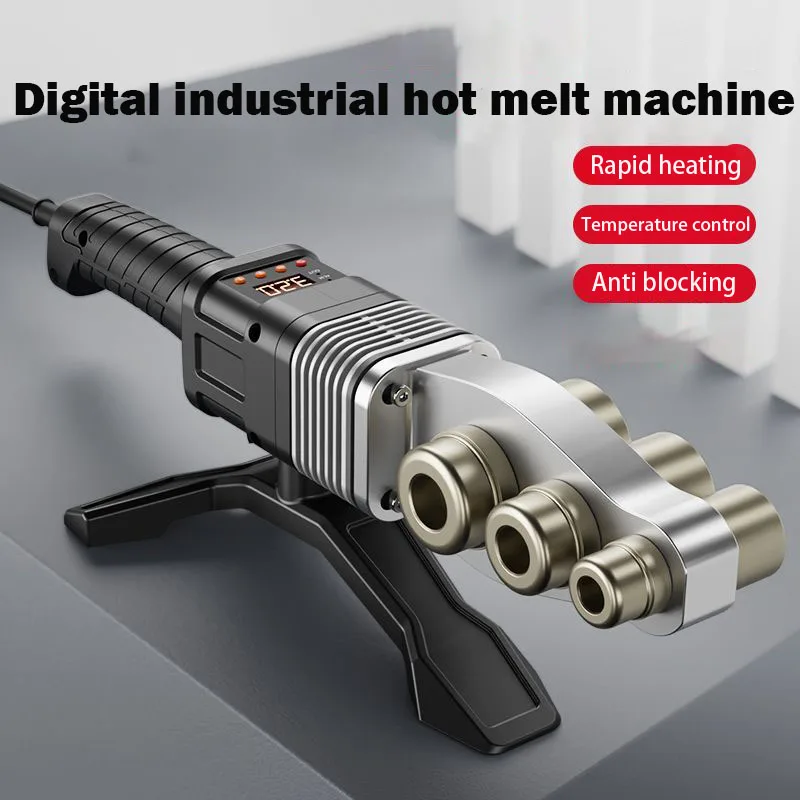 63 Type Hot Melt Machine Digital Display Industrial Grade PPR Pipe Hot Melt Machine Set Welder Welding Hardware with Accessories