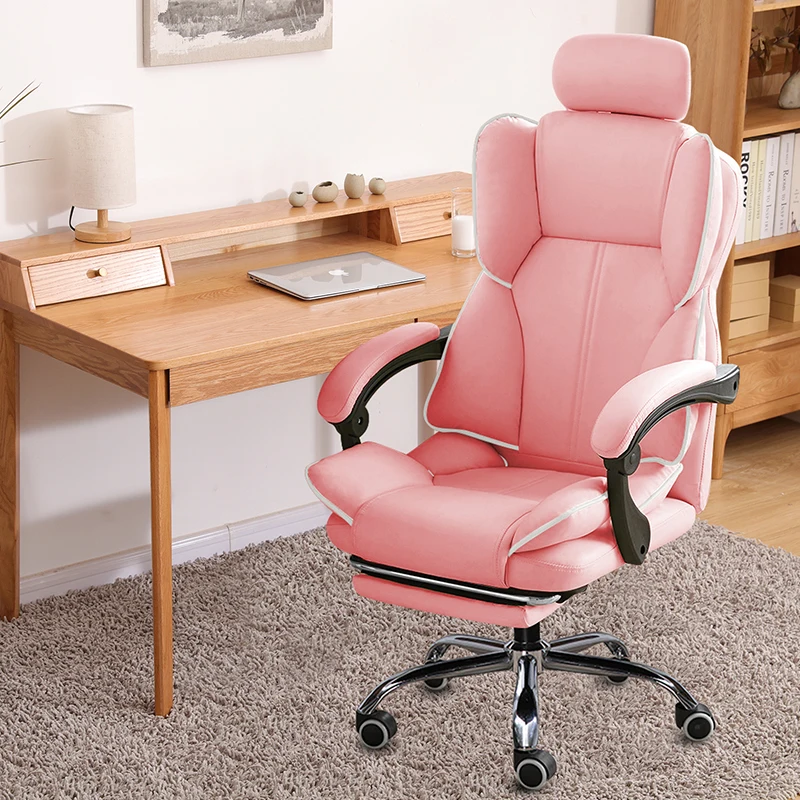 Custom Ergonomic PU Leather Silla Gamer Office PC Racing Gaming Chair Modern Swivel Reclining Computer Game Chair Cheap view 5