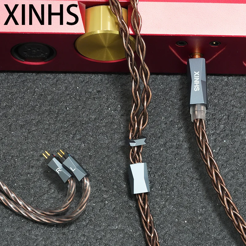 

XINHS S128 Ancient River Dark Brown Copper Wire Core (18AWG) - OFC Pure Copper Cable for DIY Audio/Speaker, High Purity Flexible
