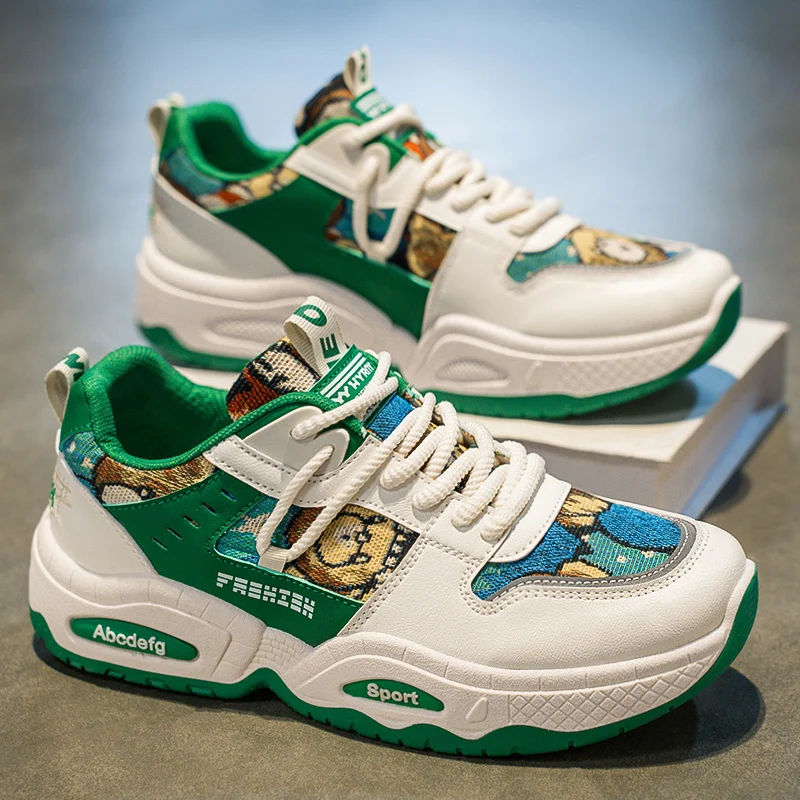 2026 new comfortable, fashionable and casual autumn Korean version thick soled casual sports shoes, trendy shoes