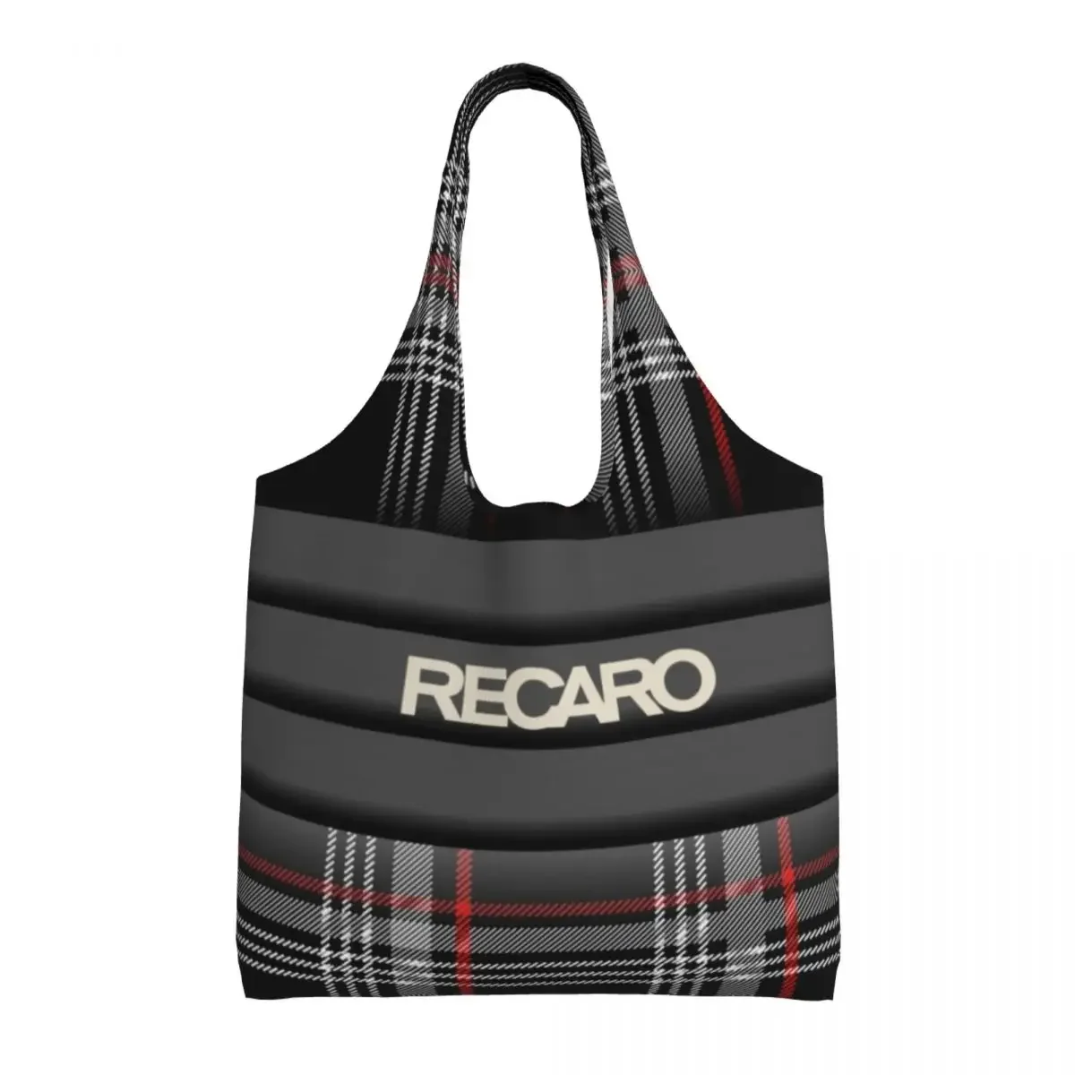 Funny Recaros Logo Shopping Tote Bag Recycling Groceries Canvas Shopper Shoulder Bags Photography Handbag