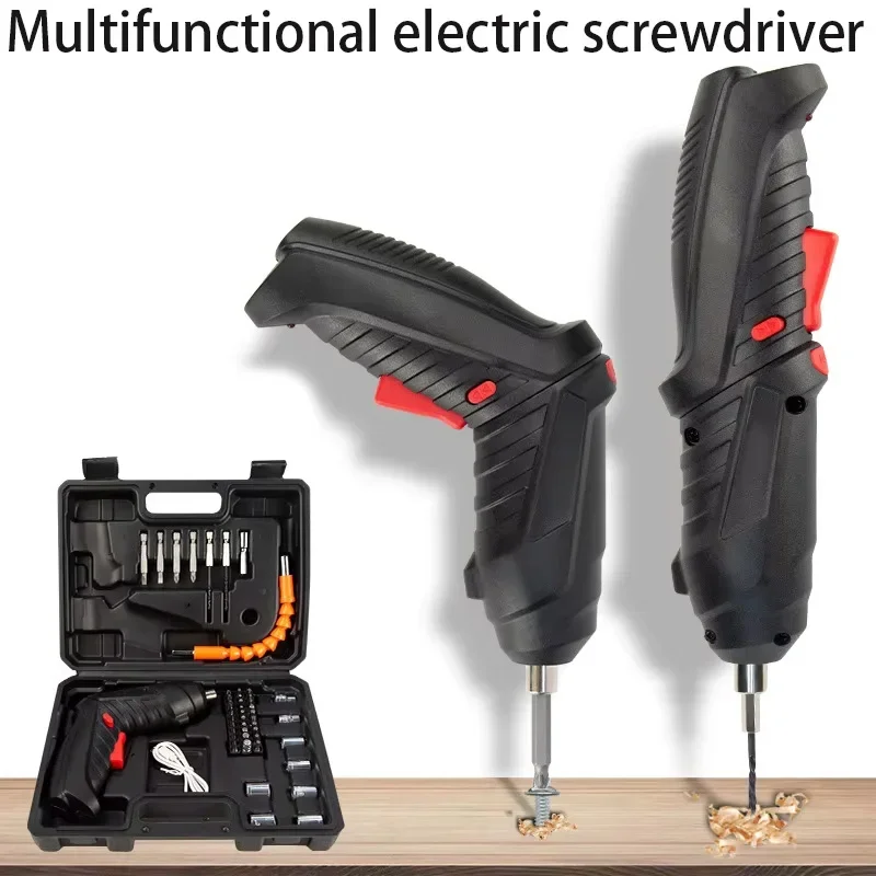Electric Screwdriver Battery Rechargeable Cordless Screwdriver Powerful Impact Wireless Screwdriver Set Mini Drill Power Tools