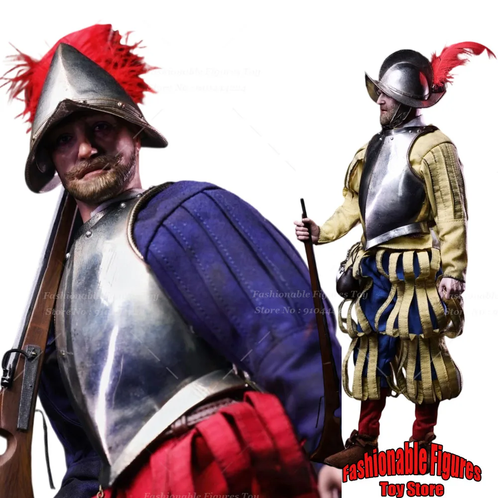 

COOMODEL 1/6 Men Soldier Spanish Conquistador Musket SE138 Captain SE139 Infantry 12Inch Action Figure Model Toys