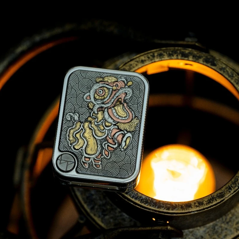 BPMODSEDC Lion Metal Price Tag Side Push Fingertip Push Decompression Toy