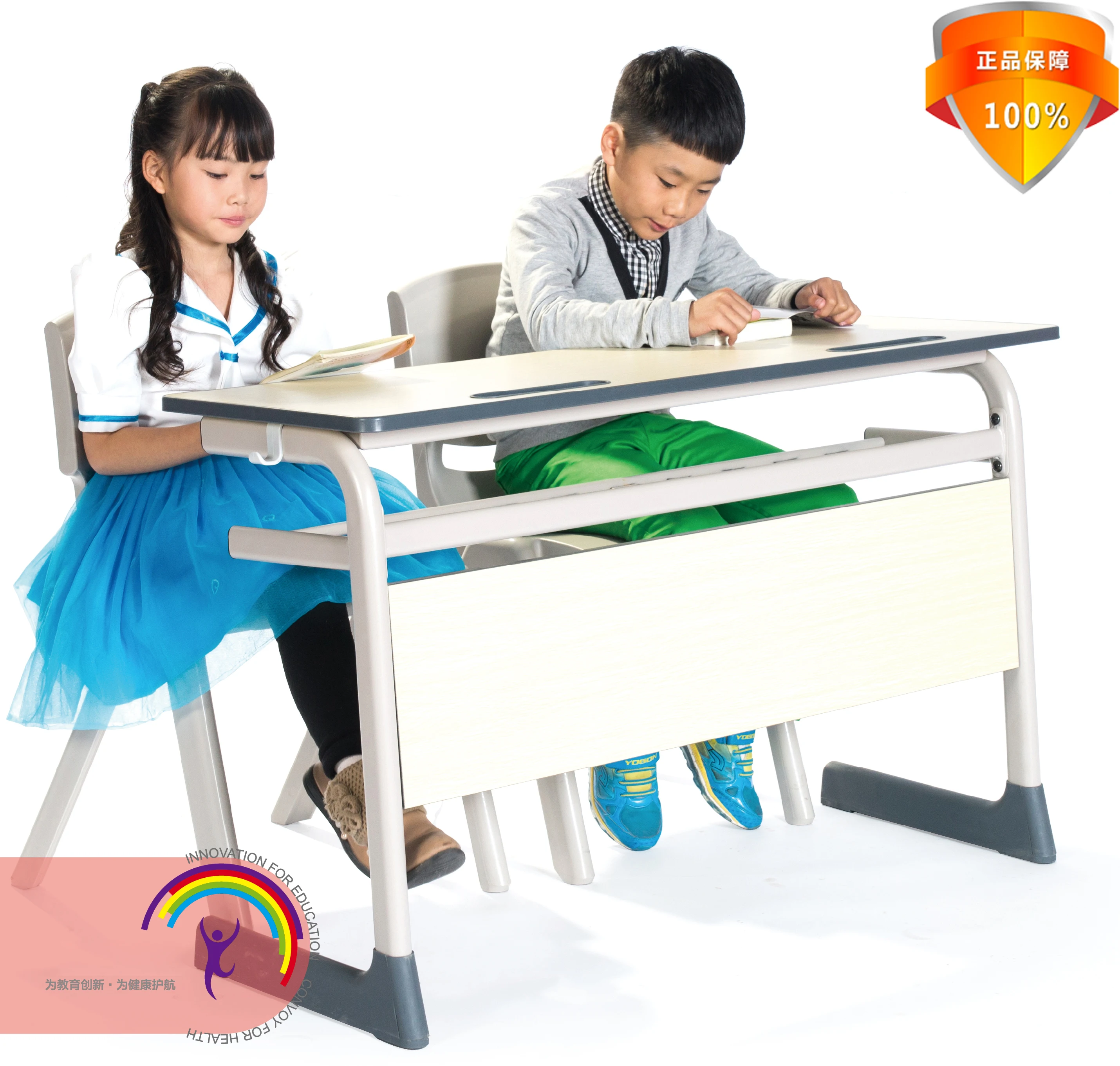 

Double desks and chairs classroom primary and secondary school students study writing set school training table tutoring class