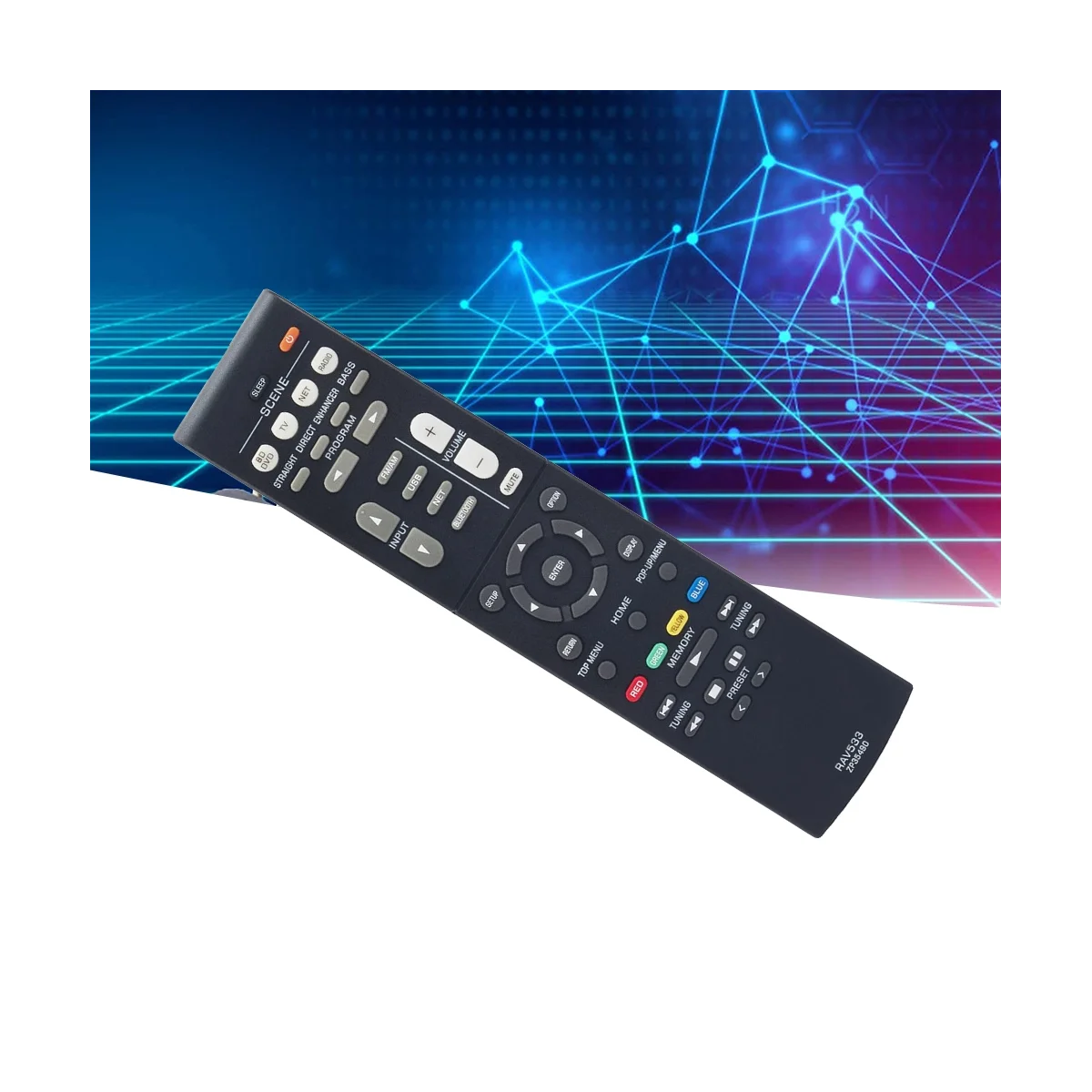 RAV533 Replace Remote Control for Yamaha AV Receiver Home Theater System RX-V579 HTR-4068 TSR-5790 HTR-3068 RX-V479