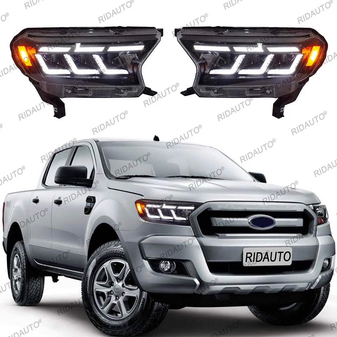 

Для Ford Ranger 2015-2021 T7 T8 фары новые фары Mustang фары светодиодные фары дневные ходовые светодиодные автомобильные аксессуары