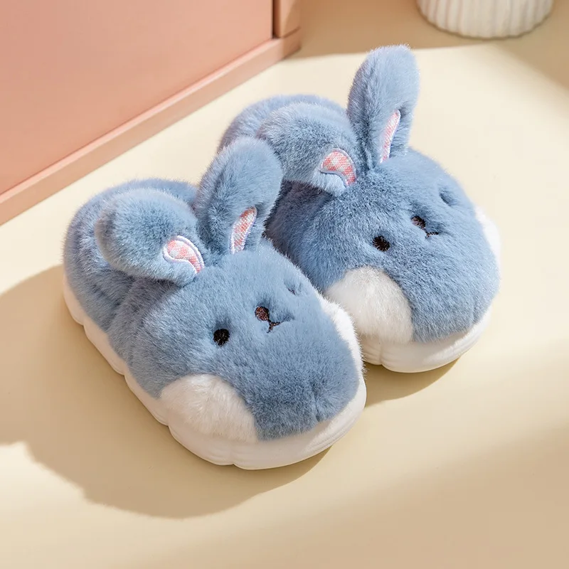 Baby Cotton Slippers Girls Cute Cartoon Rabbit Shoes Anime Baby Home Shoes Thick Soled Shoes 슬리퍼 أحذية 캐주얼 신발 أحذية غير رسمية