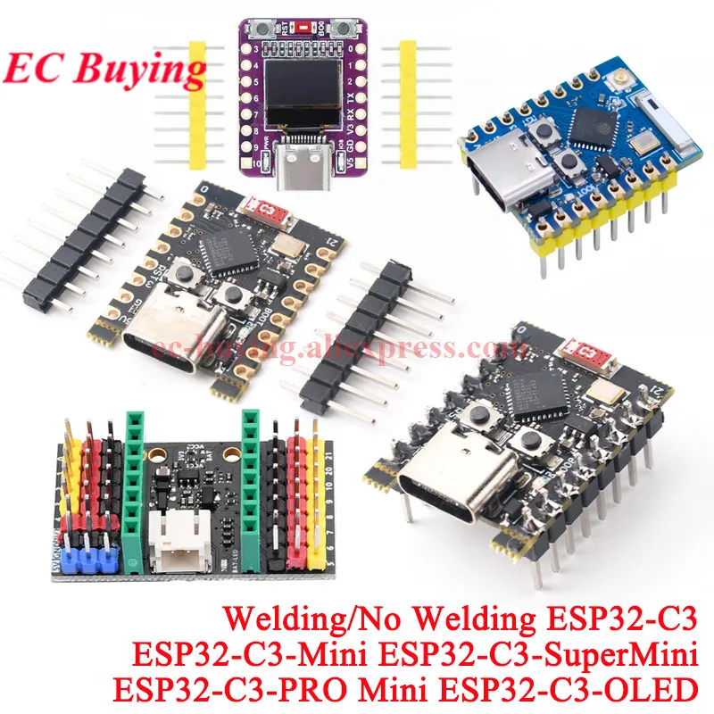 Płytka rozwojowa ESP32-C3 PRO Mini SuperMini OLED Zero ESP32C3 2.4G WiFi BT Bluetooth-kompatybilny bezprzewodowy moduł Wi-Fi dla Arduino — zdjęcie produktu 7