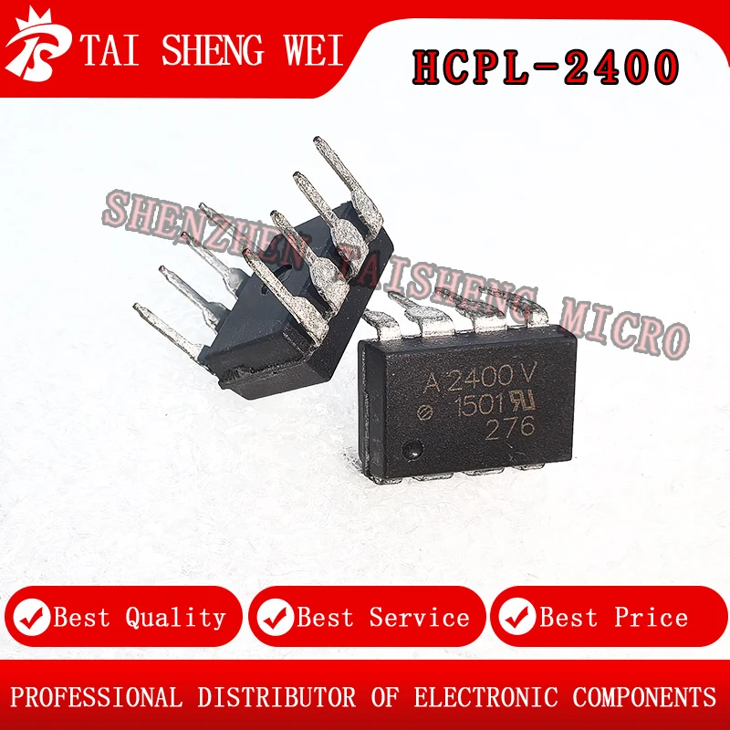 5PCS New A2400 HP2400 HCPL-2400 DIP-8 Optocoupler New