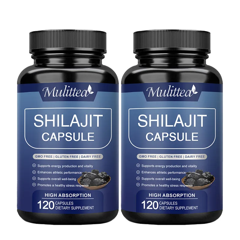 

Mulittea органические капсулы Shilajits, богатые женьшень 85 +, минералы и фульвовая кислота для мужчин, гормоны, баланс, энергетическая добавка