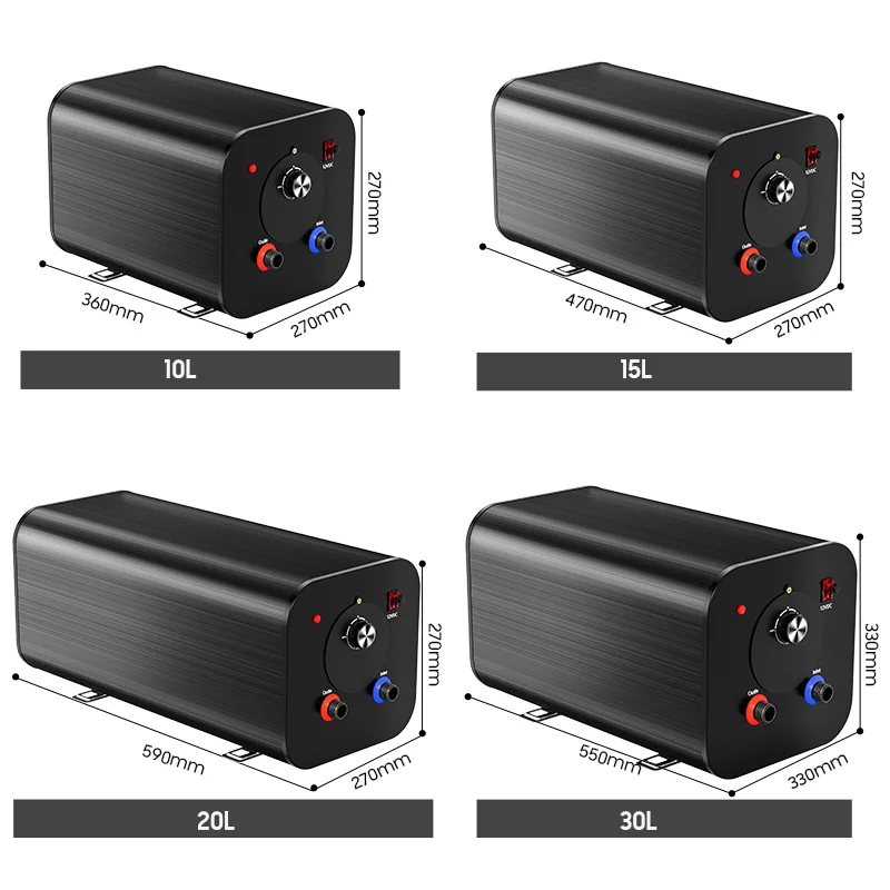 デュアルパワー 12V 220V 10L 15L 20L 30L ボイラータンク式電気温水器 キャンピングカー/RV/キャラバン用