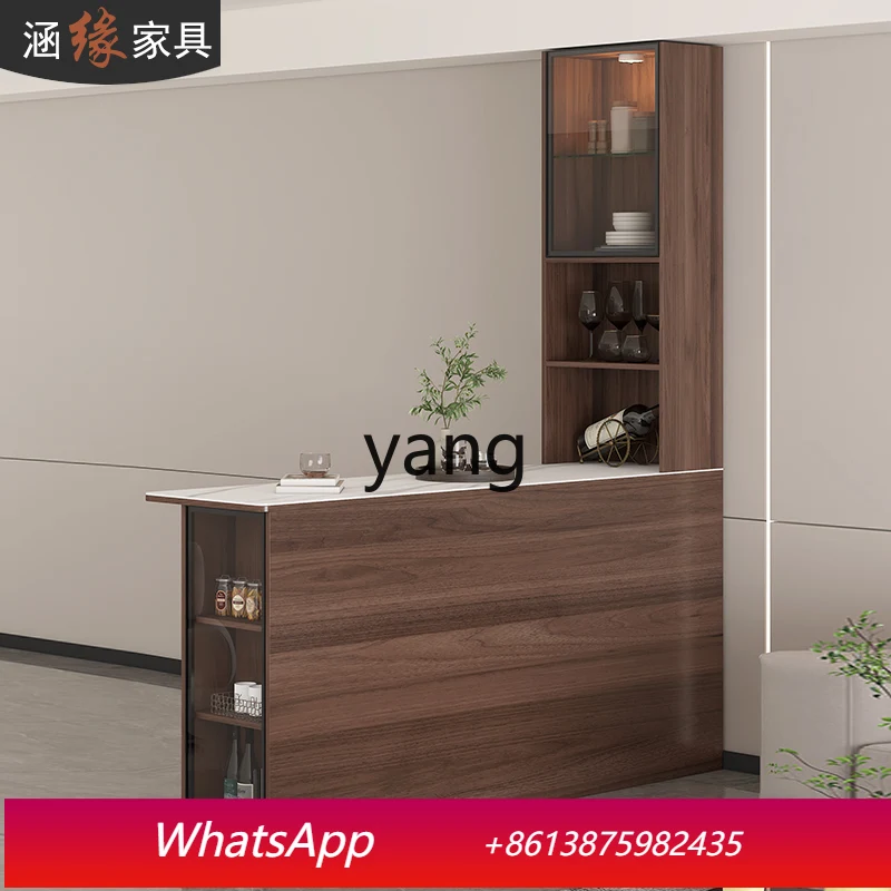 

MM rock slab bar counter dining side cabinet integrated household living room island table small apartment