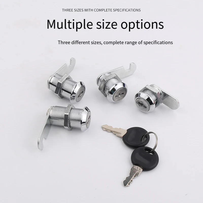 

1Set File/Goods/ Drawer Cabinet Locks With 2 Keys Lock Furniture Hardware Door Cabinet Lock For Office Desk Letter Box Cam Lock