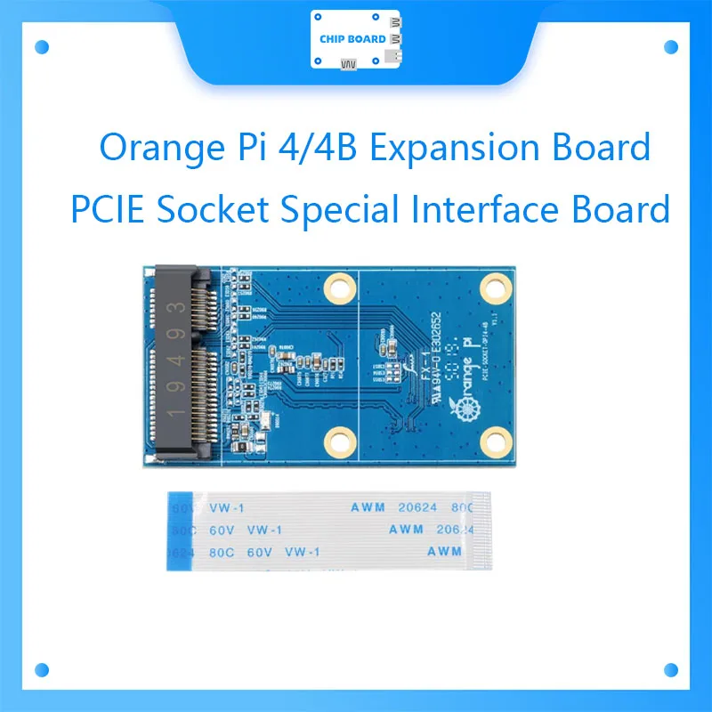 Laranja Pi 4 e 4B Placa de Expansão PCIE Soquete, Interface Especial Board, Development Board