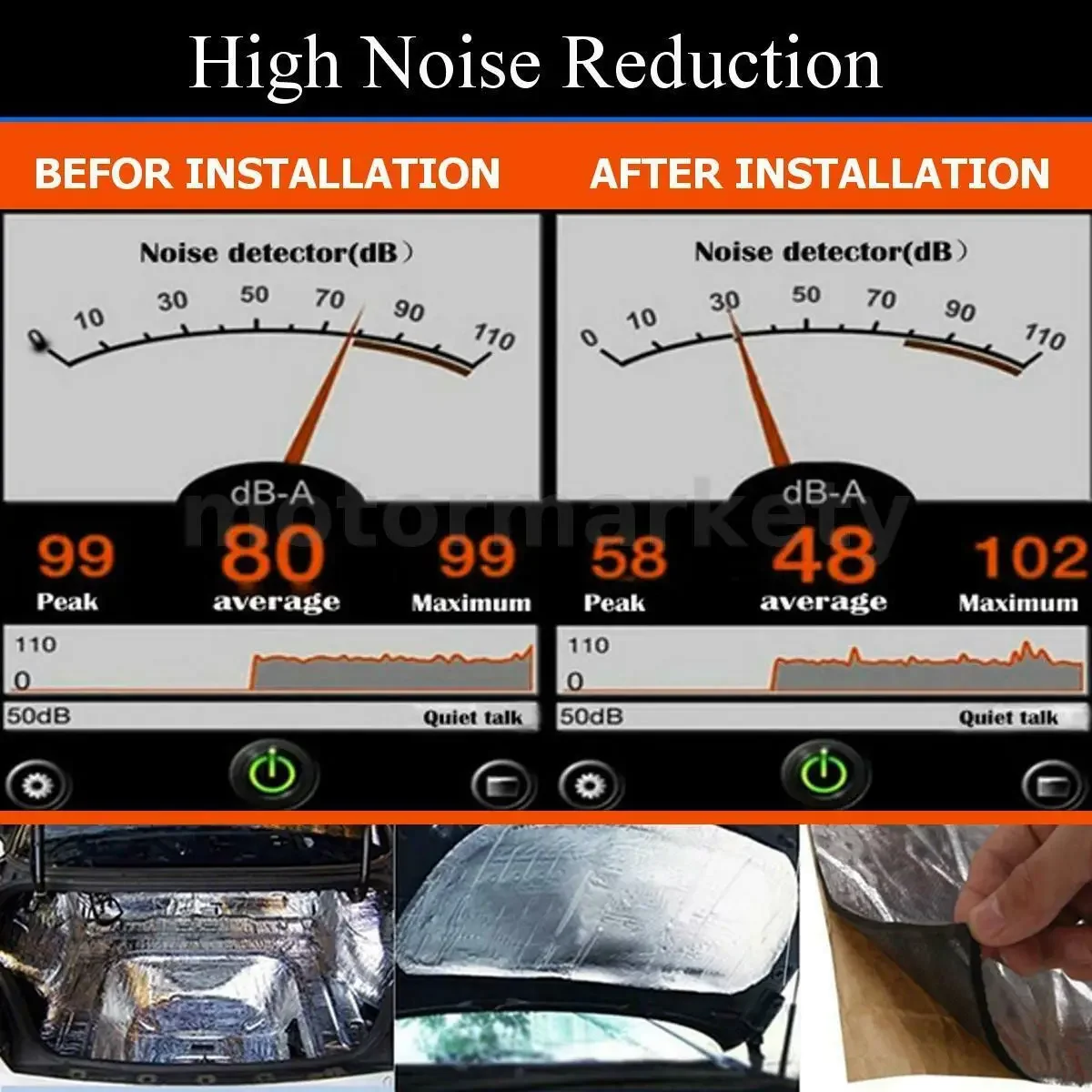 Sound Deadening Mat Car Van Firewall Heat Shield Thermal Insulation Proofing 5mm Interior Sound Heat Insulation Cotton Parts