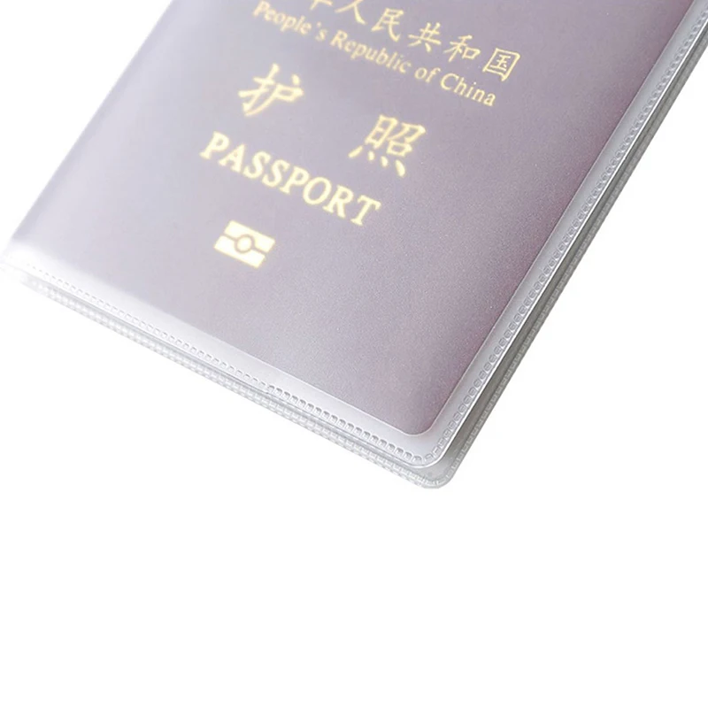 Transparent PVC Women Men Travel Passport Cover Bag Waterproof Protective Sleeve with ID Credit Card Holder Bags image 5