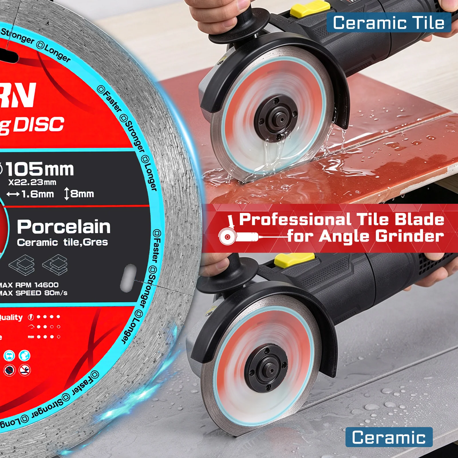 Geinxurn 3/5/8/15 PCS Continuo - Angle Grinder 4.5 ulasan dan harga