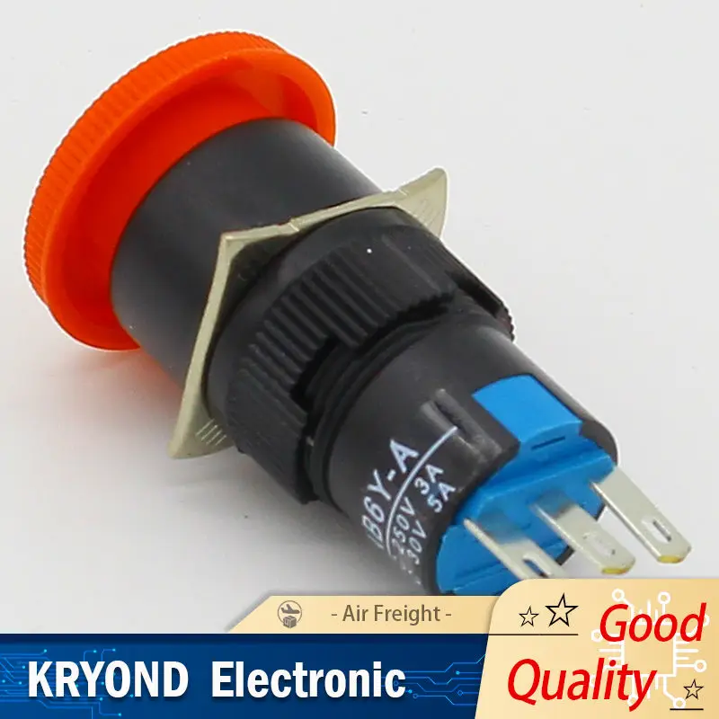 

Грибовидный аварийный выключатель 16 мм, 3 контакта, NO + NC