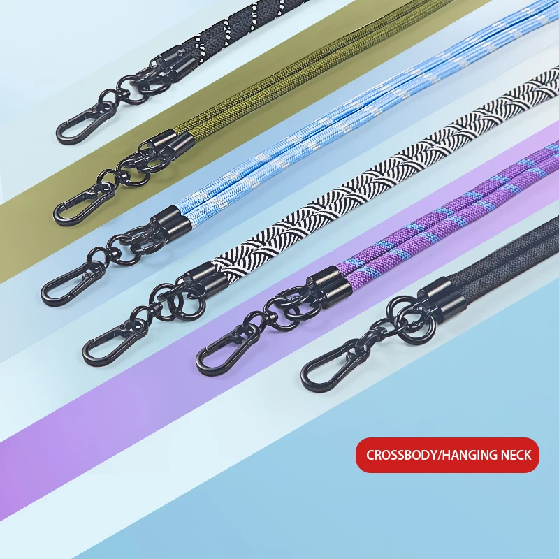 Универсальный ремешок через плечо 120 см, цепочка для чехла для телефона, регулируемый ремешок для телефона, съемная веревка для мобильного телефона