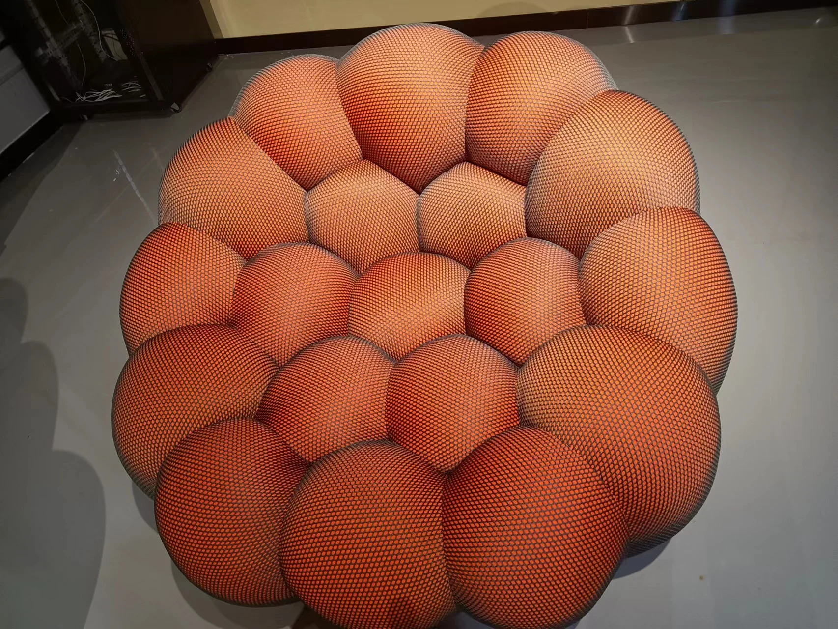 Sofa Gelembung Klasik Ruang Tamu Italia Desainer Kain Berkualitas Tinggi