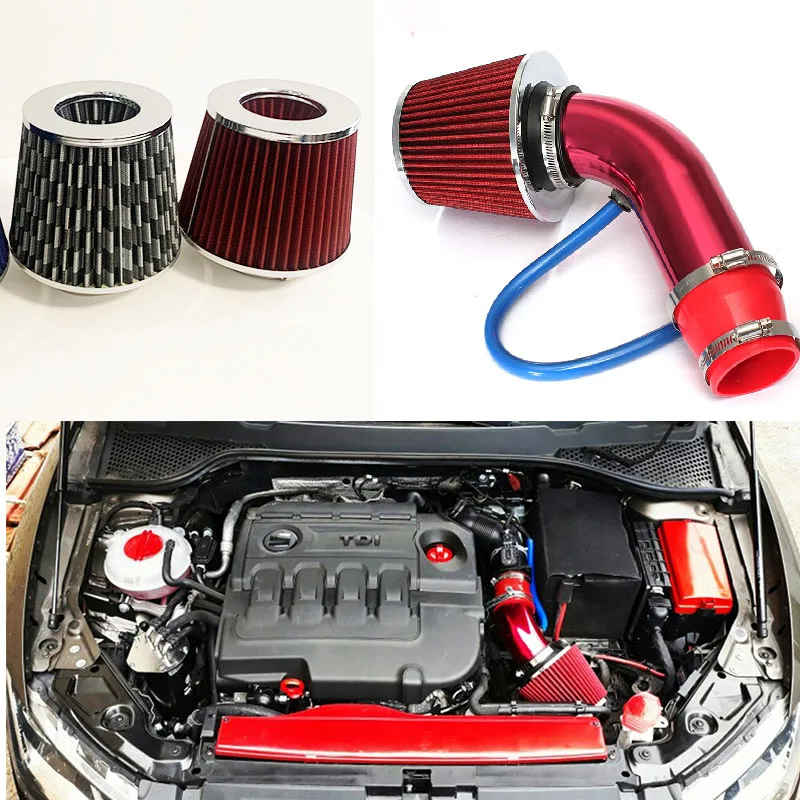 Universal 76mm Car Air Filter Cold Air Intake Air Filter 3Inch Car Modified InletInlet Mushroom Head Car sports filter ﻿