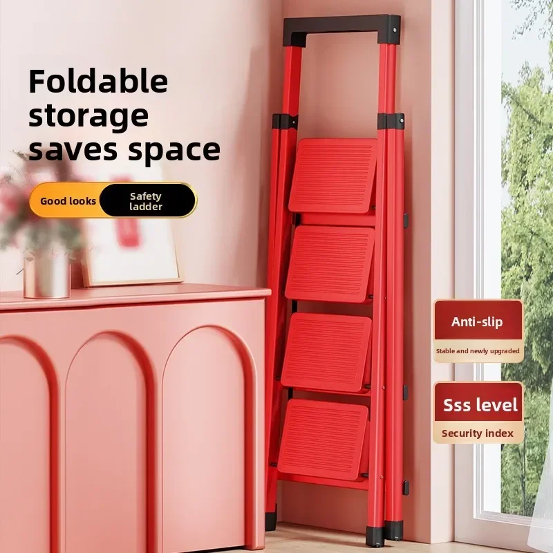 Multifunction Thickened Rungs Lightweight Indoor Outdoor Foldable Extendable Household Ladder A Frame Multifunction Ladder