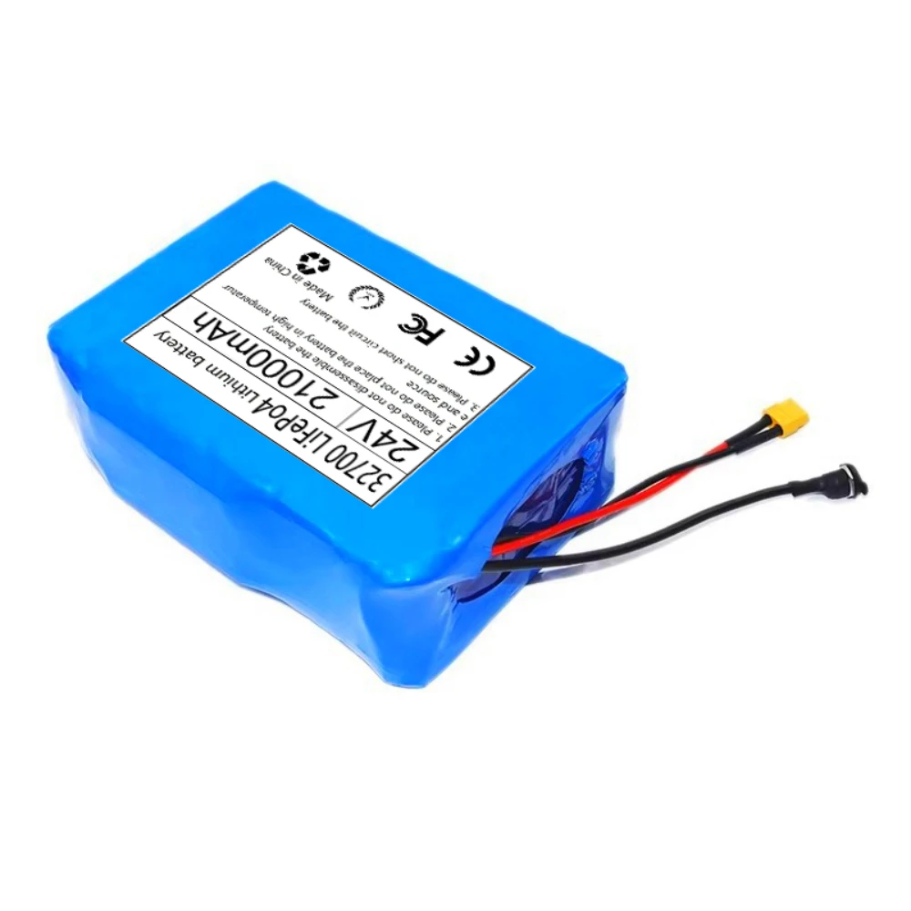 

8S3P 32700 LiFePO4 Battery 24V 21Ah 50A Same Port BMS Replacement For Scooter Wheelchair Lawn Mower E-tools.