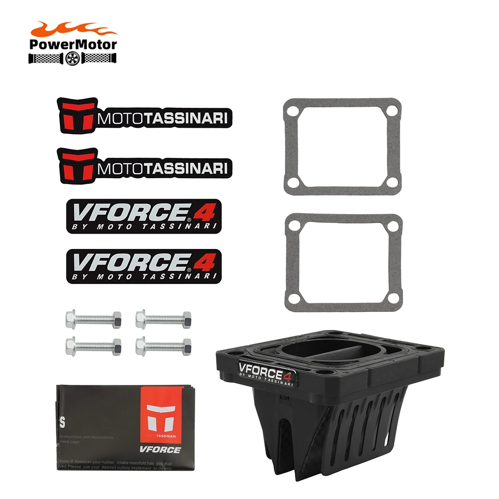 Motorcycle Reed Valve V-Force 4 V4144 Carbon Fiber Kit for Yamaha YZ125Z RX135 RXZ135 Fuel System Motocross Accessories