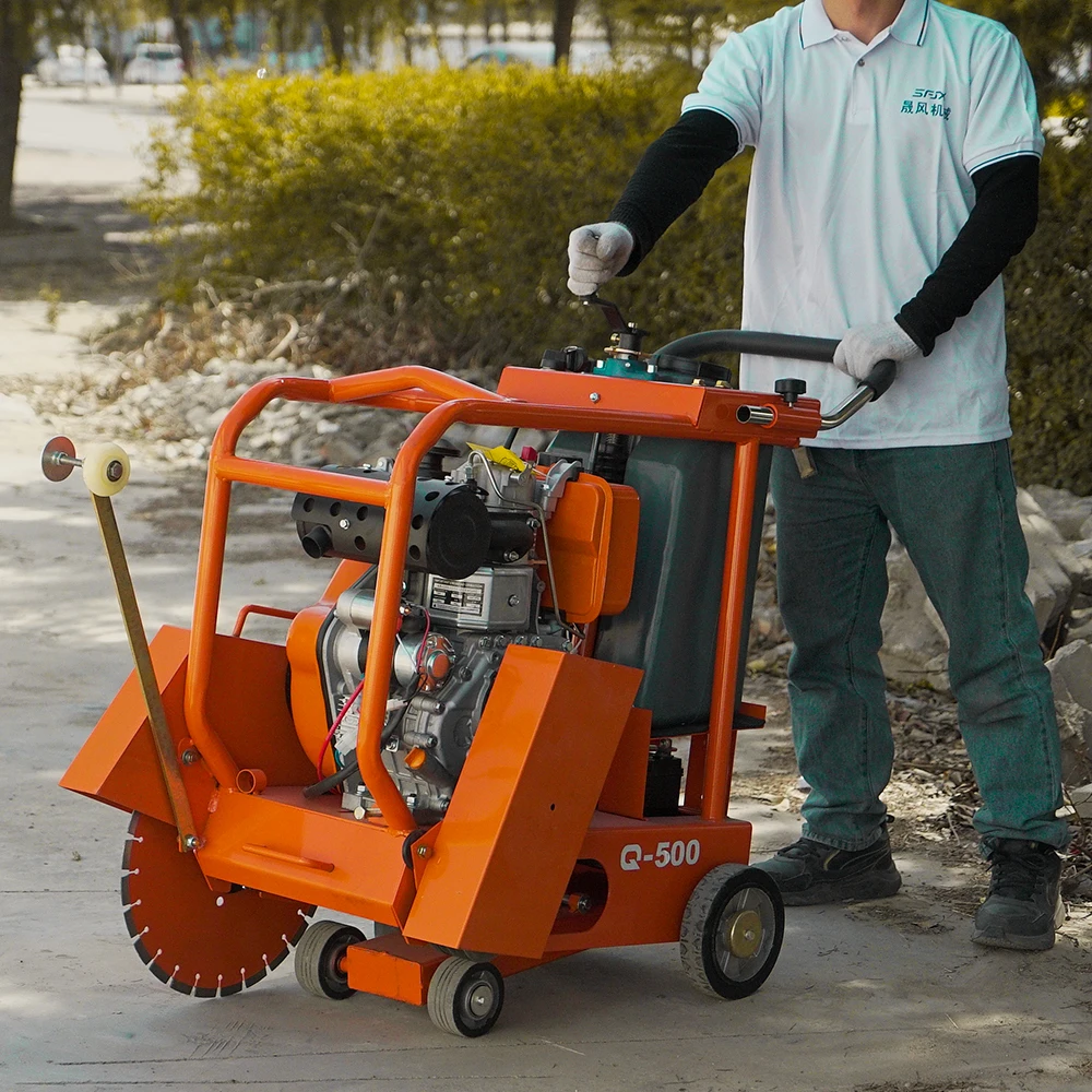180mm Depth Concrete Asphalt Cutter Road Cutting Machines