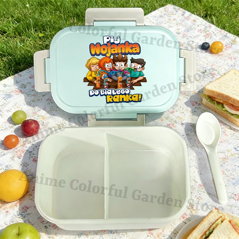 Wojan Team Large Capacity Lunch Box for Boys Girls Anime Cartoon Cute Bento Box Students Portable Fashion Food Storage Container view 5