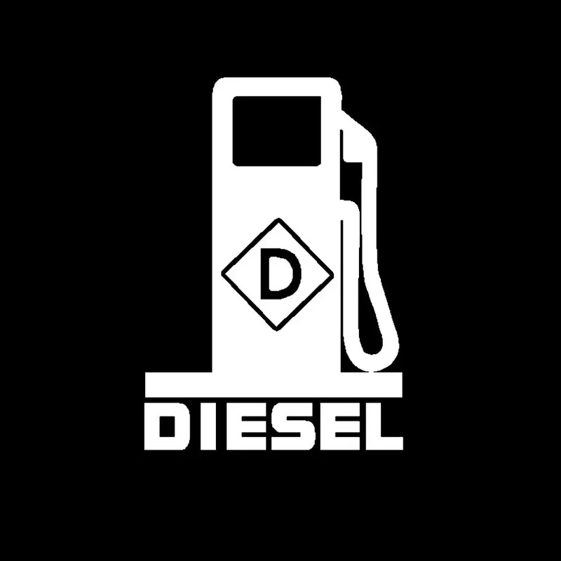 17.78x10.16cm DIESEL Fuel Pump LOGO  Vinyl Decal Sticker  Fumes Truck Stacks MUD 4X4 Turbo